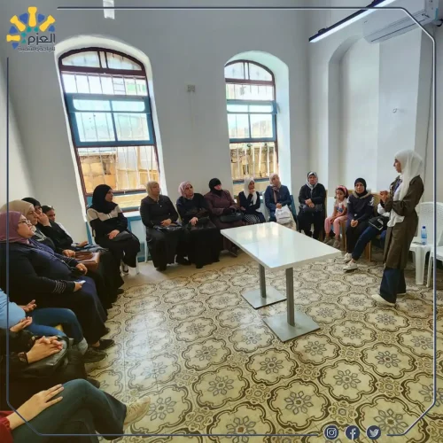 جلسة توعية بسرطان الثدي في مؤسسة العزم للريادة والتنمية في حمص